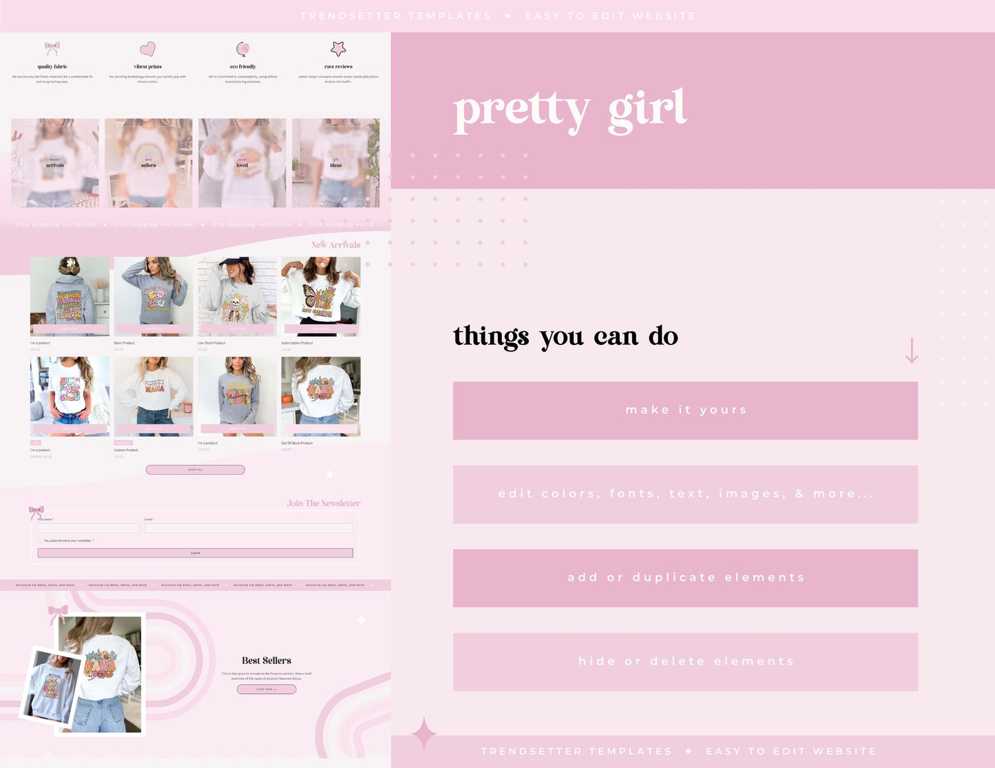 Pretty Girl Wix Studio Website Template