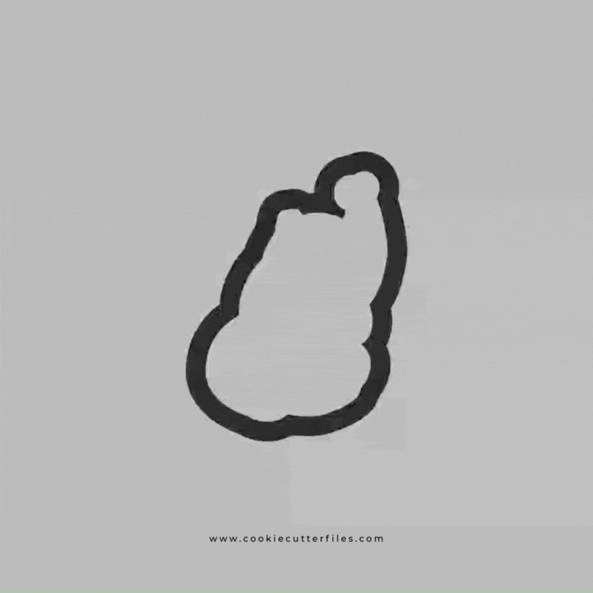 Elephant Valentine Animals Cookie Cutter STL Files
