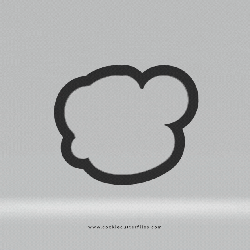 Monkey Animal Faces Santa Edition Cookie Cutter STL Files