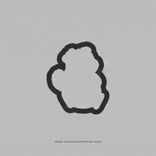 Groundhog Spring Cookie Cutter STL Files Cookie Cutter Files