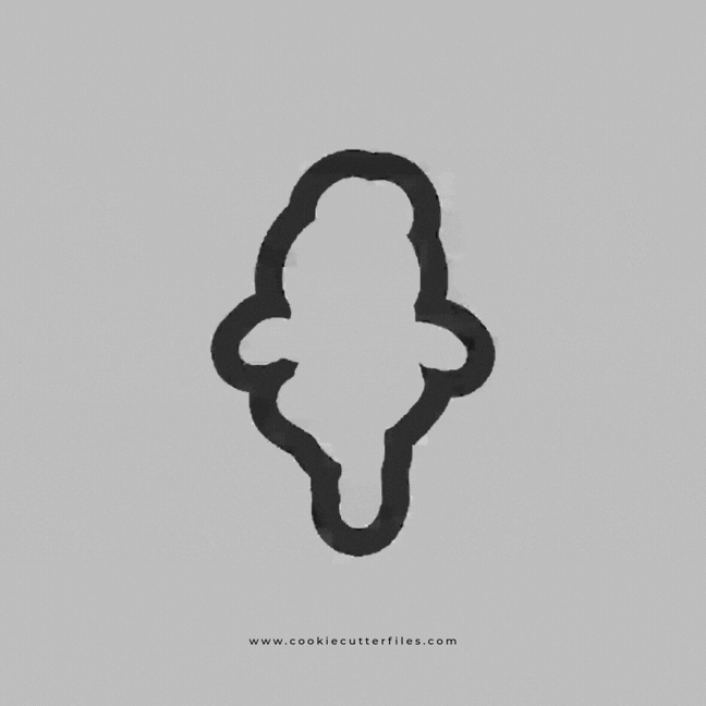 Ballerina Girl Cookie Cutter STL Files Cookie Cutter Files