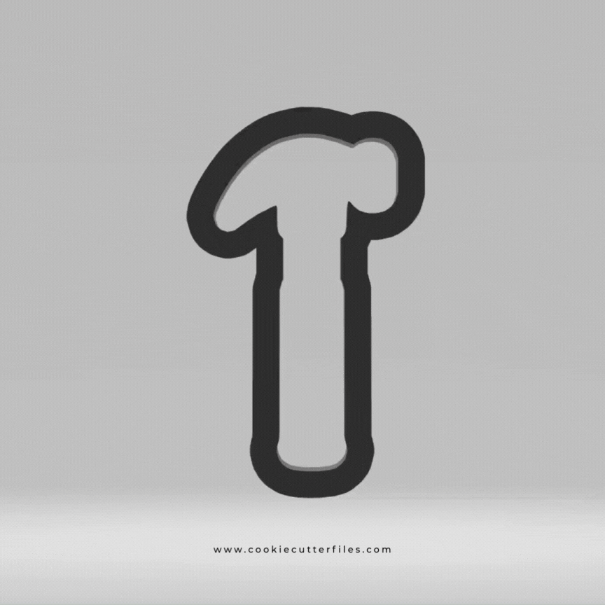 Hammer Tool Set Cookie Cutter STL Files