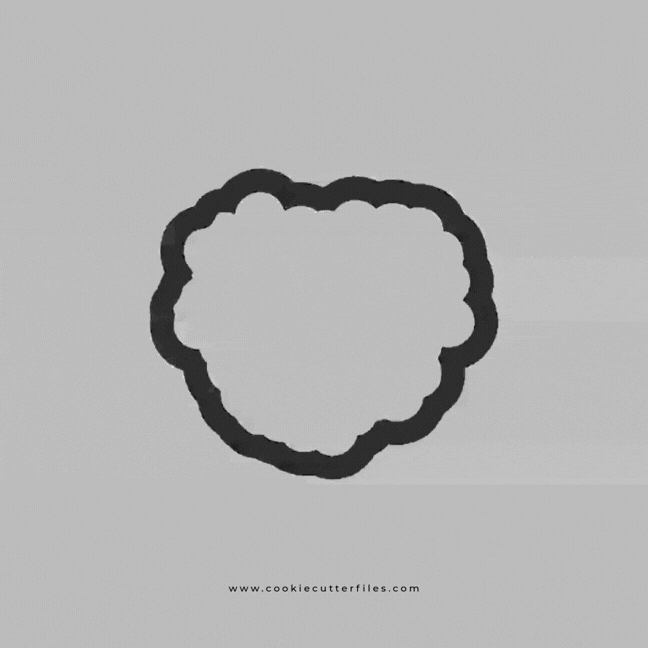 Galentine Heart Wreath Valentine Cookie Cutter STL Files Cookie Cutter Files