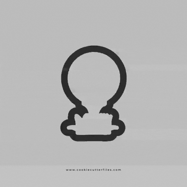 Golf Ball Tee Cookie Cutter STL Files Cookie Cutter Files