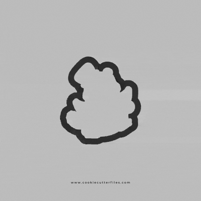 Groundhog Winter Cookie Cutter STL Files Cookie Cutter Files