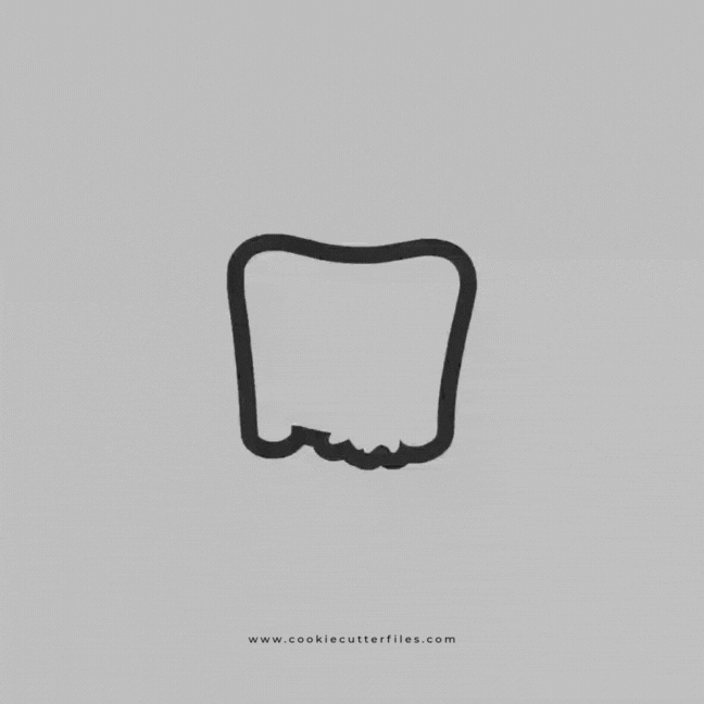 Diploma Opened Graduation Cookie Cutter STL Files