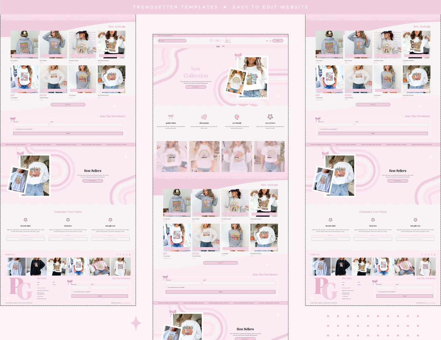 Pretty Girl Wix Studio Website Template