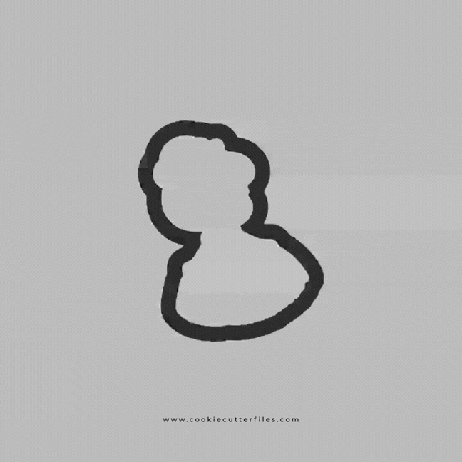 Glass Slipper Little Princess Cookie Cutter STL Files Cookie Cutter Files