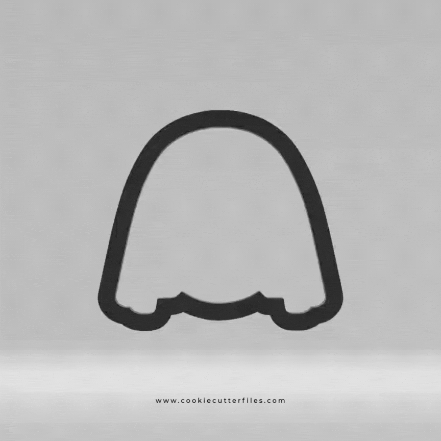 Nun Horror Chibi Faces Inspired Cookie Cutter STL Files