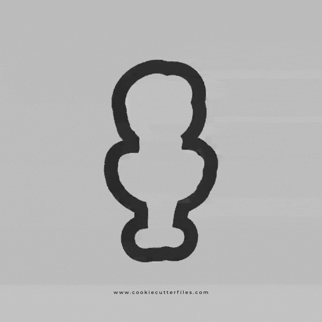 Ballerina Girl Cookie Cutter STL Files Cookie Cutter Files