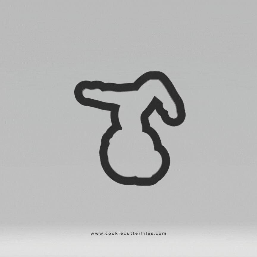 Handstand Gymnast Girl Cookie Cutter STL Files