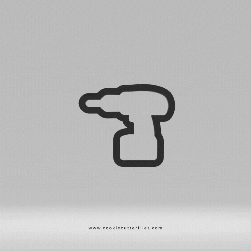 Drill Tool Set Cookie Cutter STL Files
