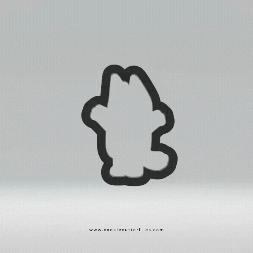 Sister Inspired Blue Heeler Dog Cookie Cutter STL Files