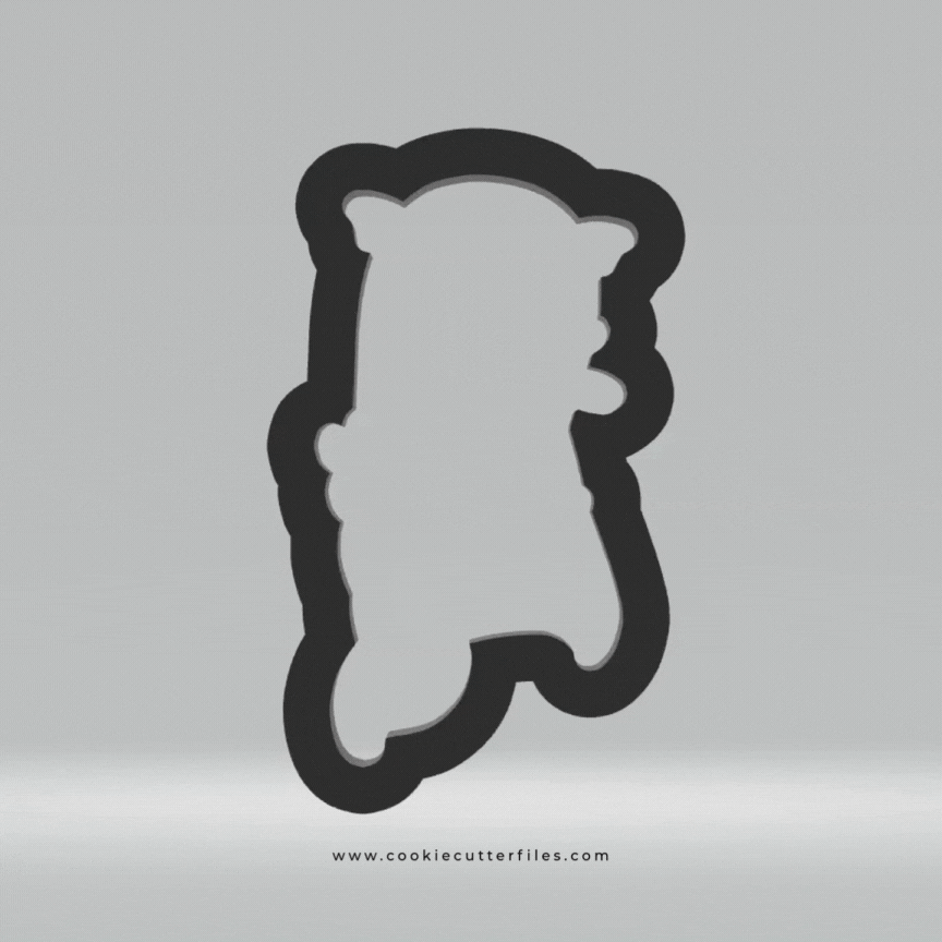 Cape Vampire Mermaid Cookie Cutter STL Files