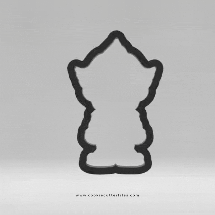 Clown Horror Chibi Inspired Cookie Cutter STL Files