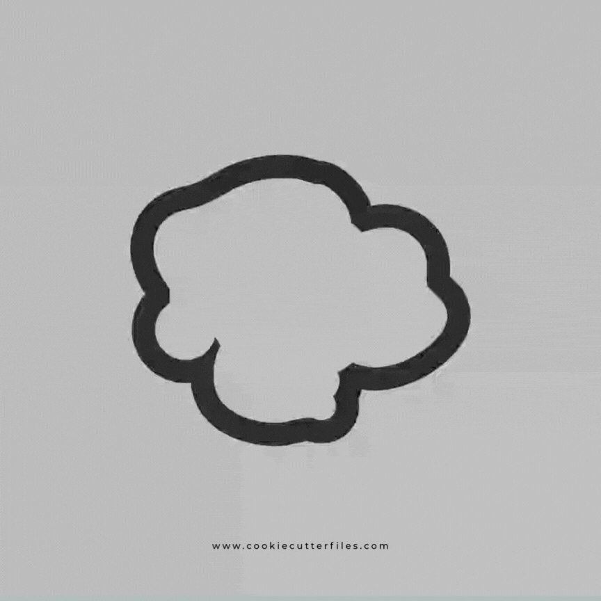 Elephant Animal Faces Santa Edition Cookie Cutter STL Files