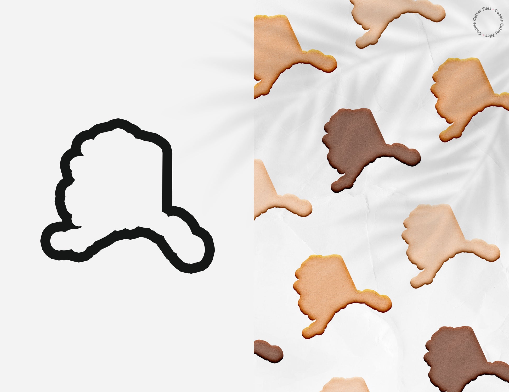 Alaska State Basic Cookie Cutter STL Files Cookie Cutter Files