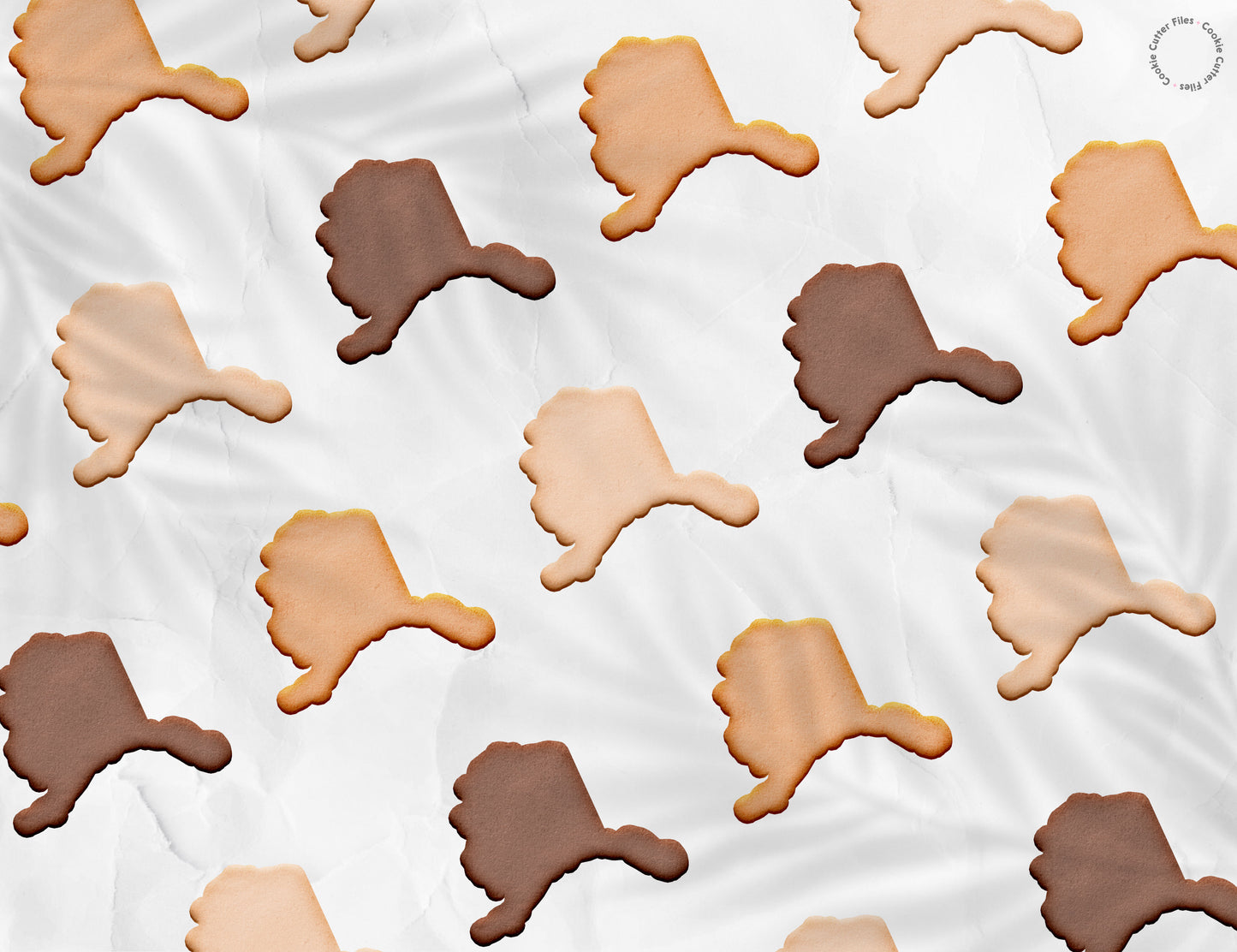 Alaska State Basic Cookie Cutter STL Files Cookie Cutter Files