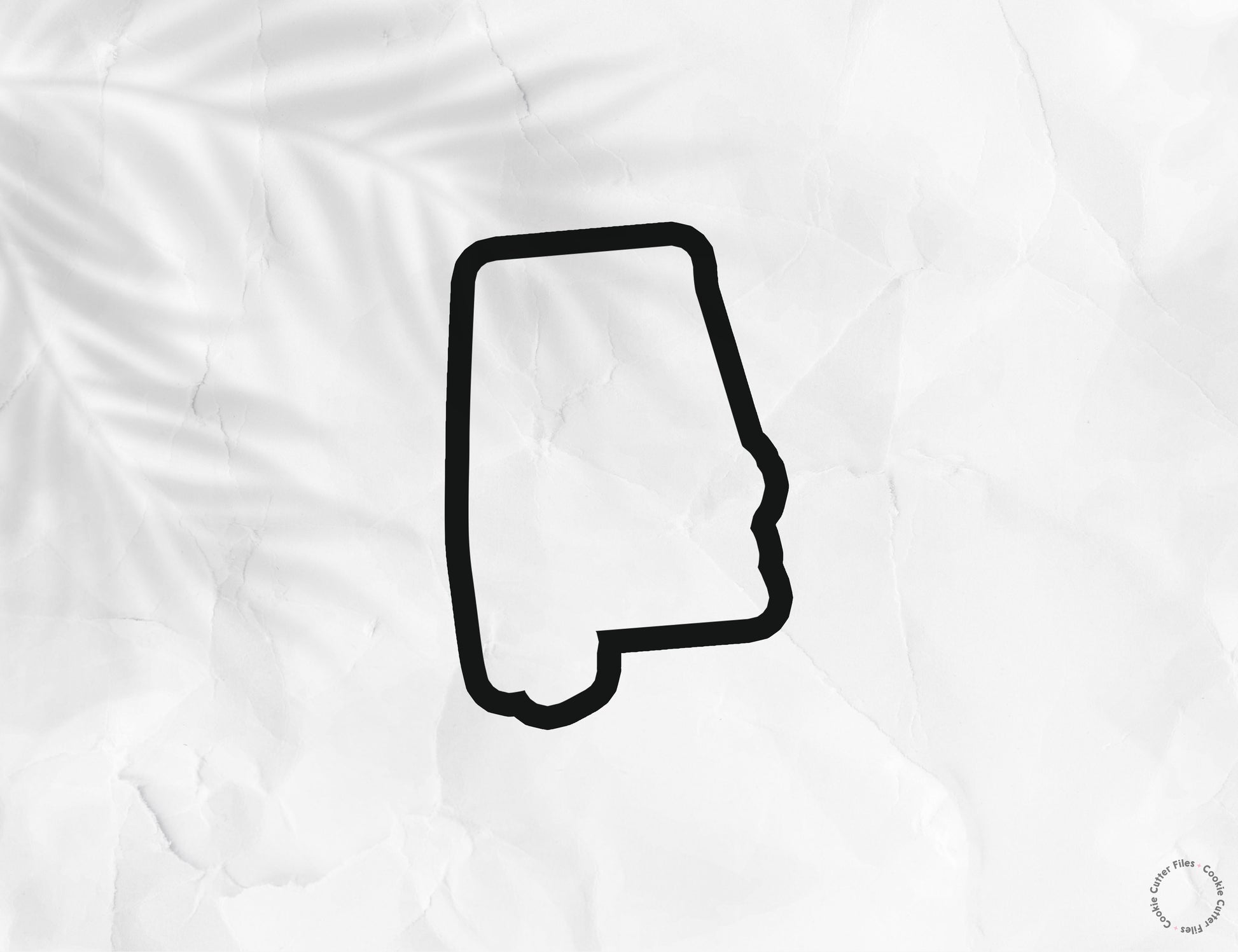 Alabama State Basic Cookie Cutter STL Files Cookie Cutter Files