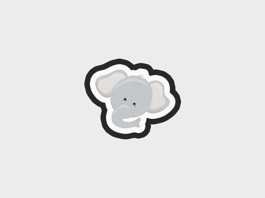 Elephant Animal Face Cookie Cutter STL Files