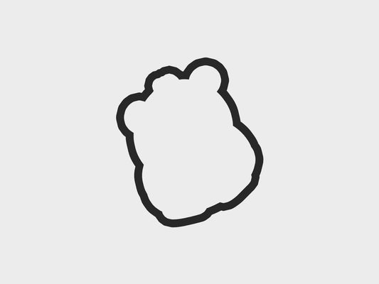 Hippo Animal Face Cookie Cutter STL Files