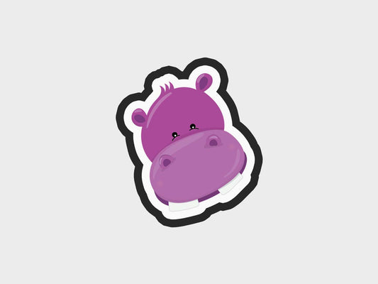 Hippo Animal Face Cookie Cutter STL Files