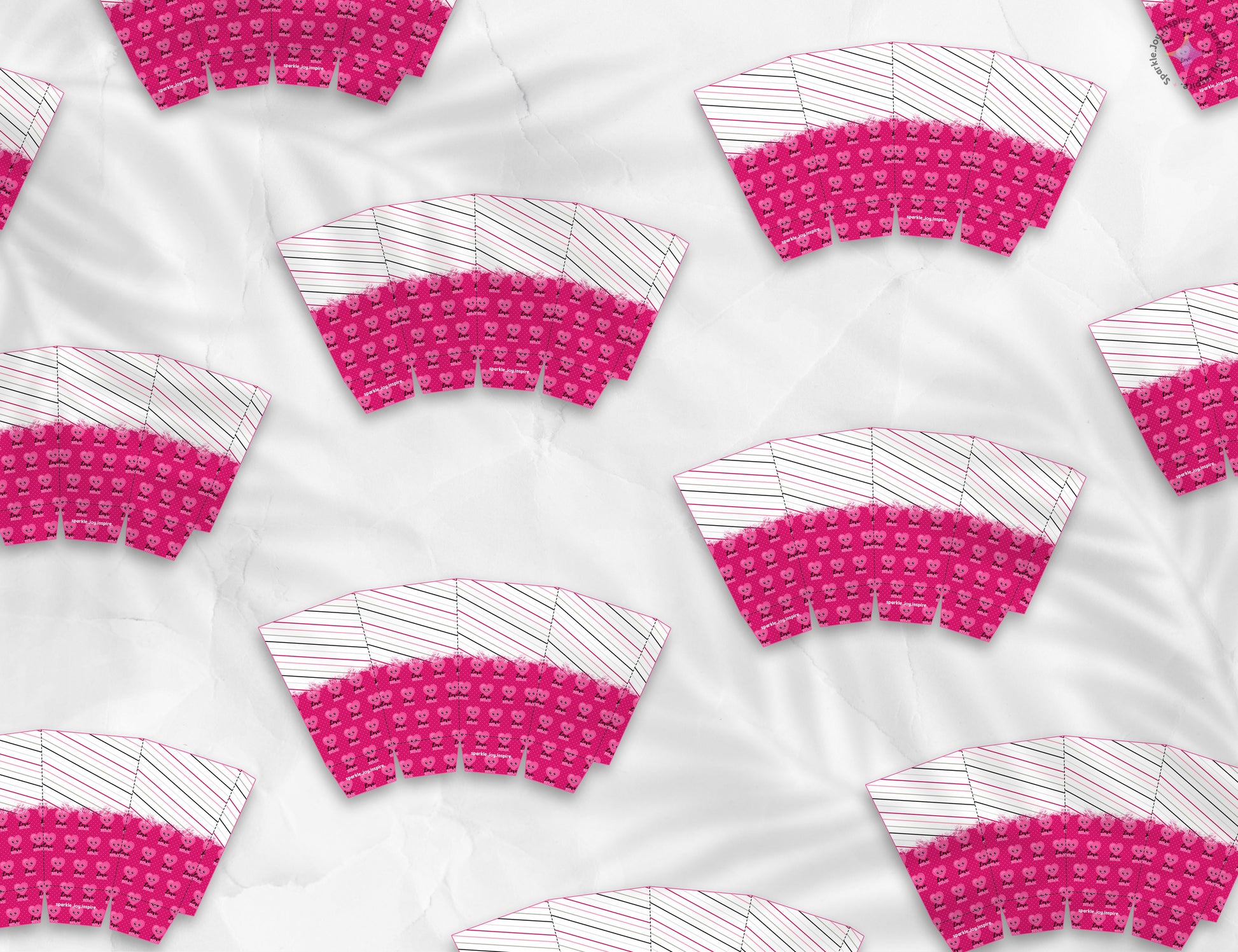 Anti-Valentine's Day Heart Popcorn Box Paper Craft Printable Paper Crafts