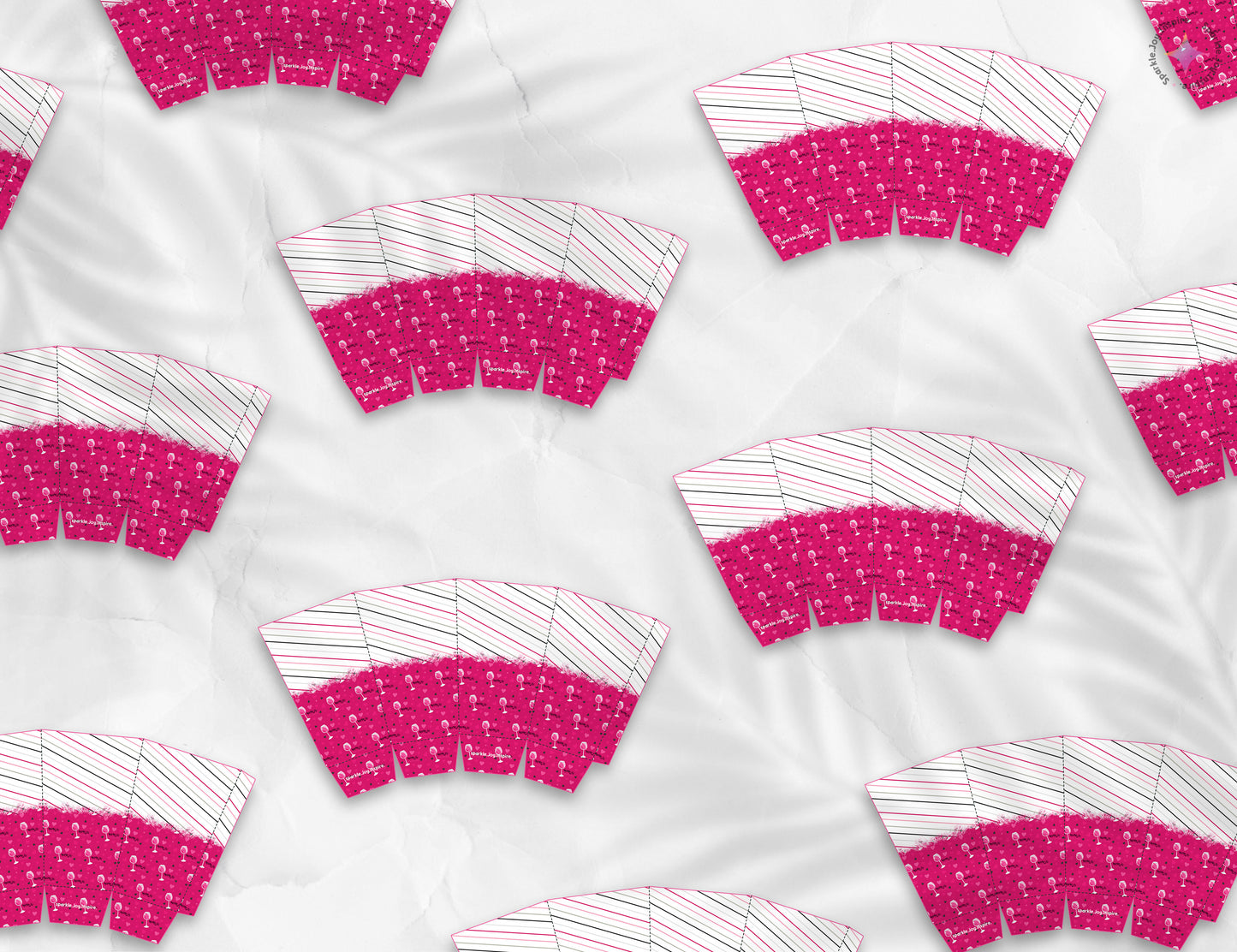 Anti-Valentine's Day Wine Popcorn Box Paper Craft Printable Paper Crafts