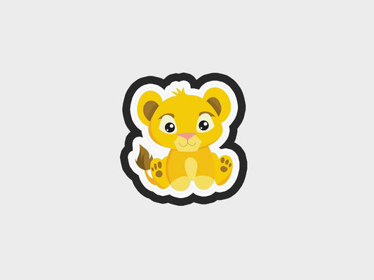 Baby Lion Cub Inspired Cookie Cutter STL Files