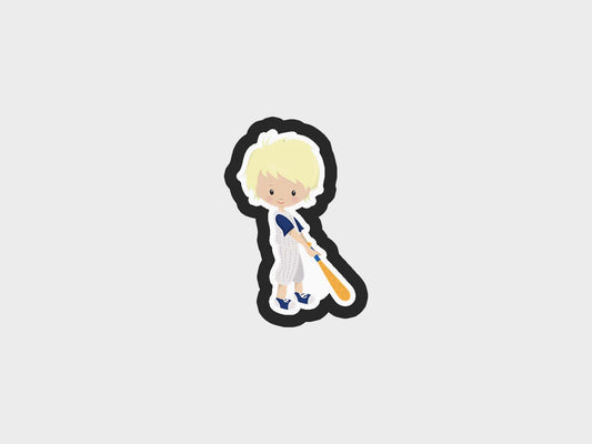 Batter Boy Baseball Kids Cookie Cutter STL Files