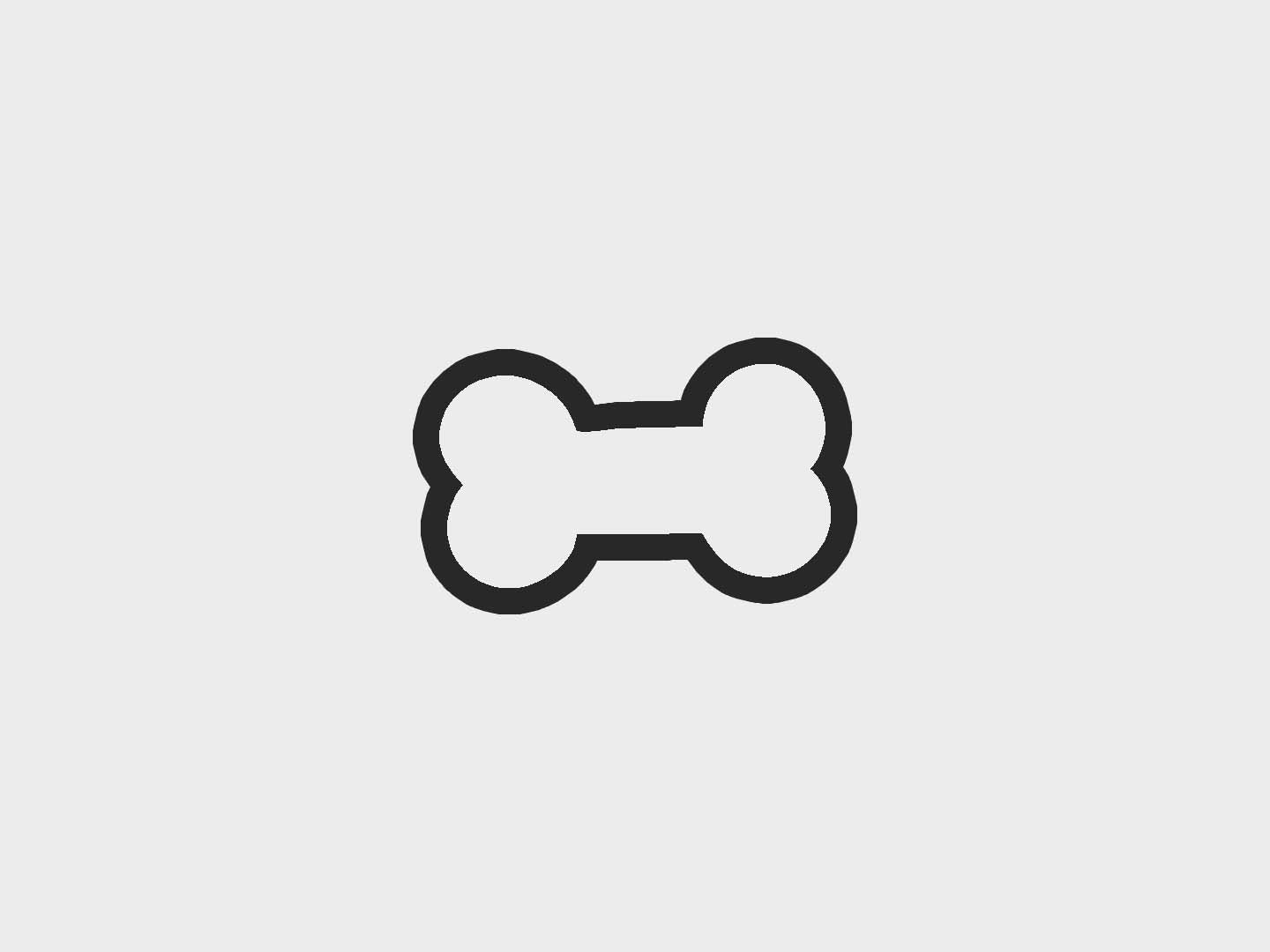 Bone Puppy Dog Cookie Cutter STL Files