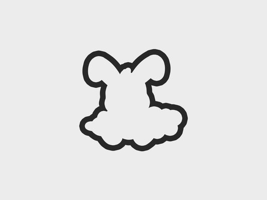 Bunny Holding Carrot Bunny House Surprise Cookie Cutter STL Files