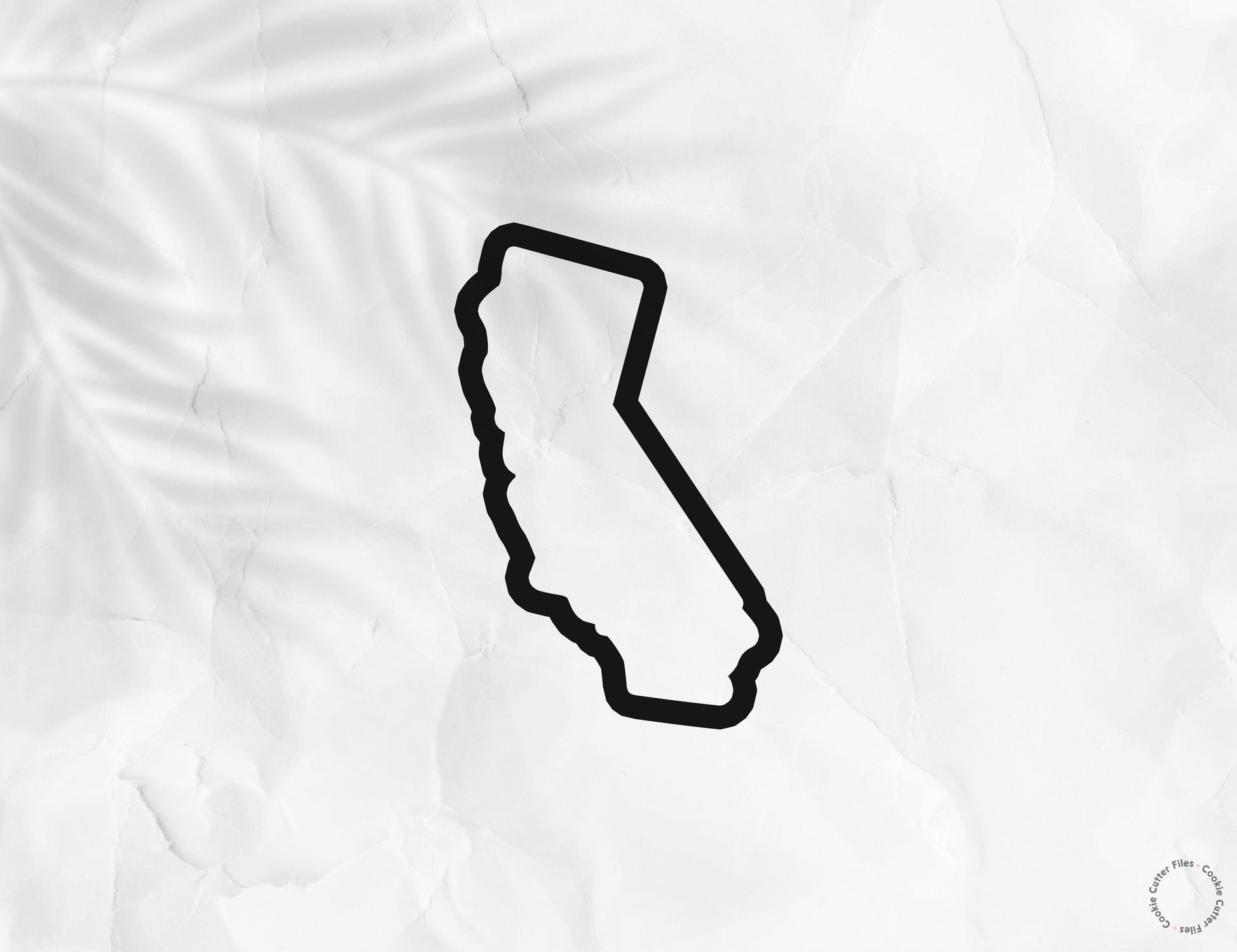California State Basic Cookie Cutter STL Files Cookie Cutter Files