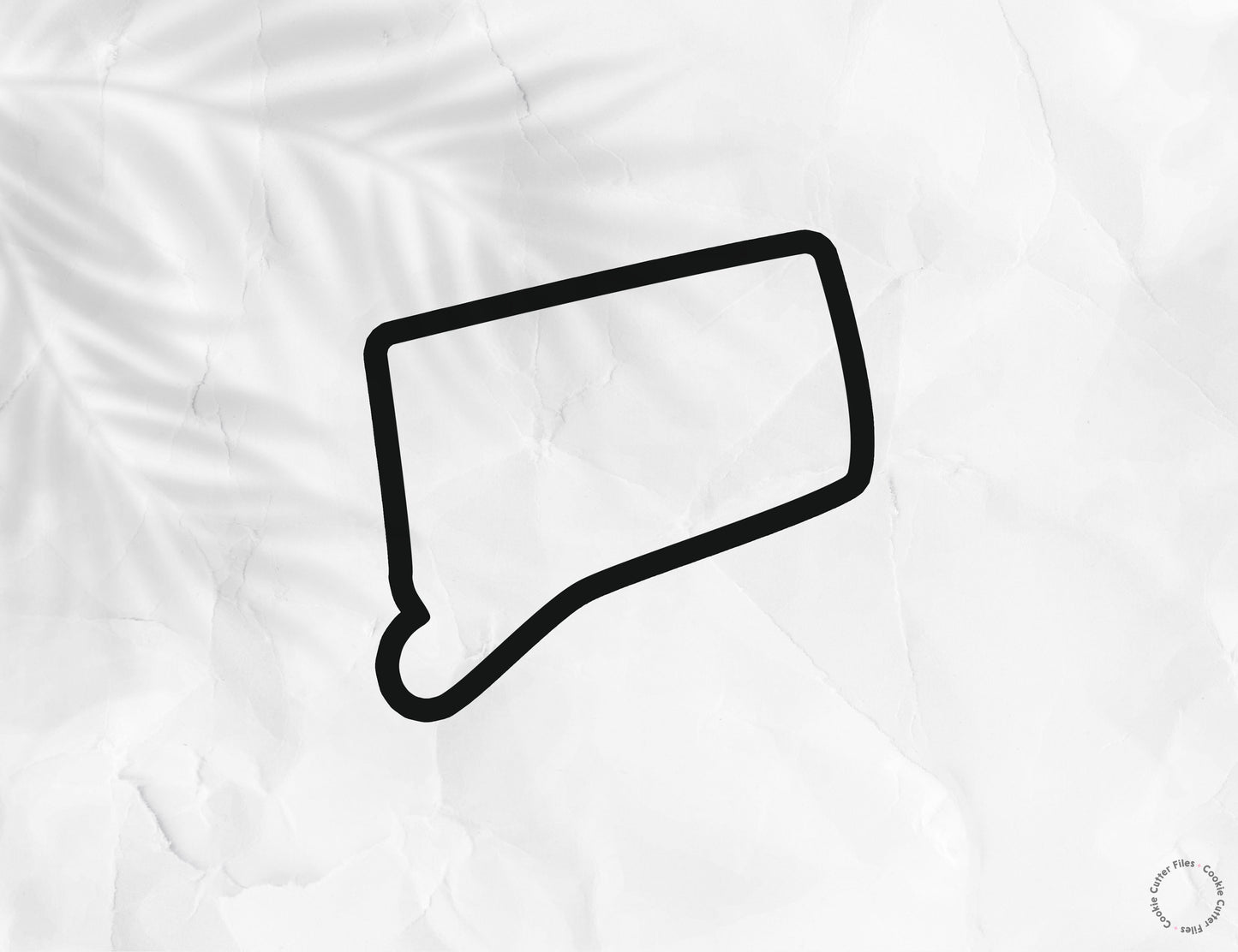 Connecticut State Basic Cookie Cutter STL Files Cookie Cutter Files