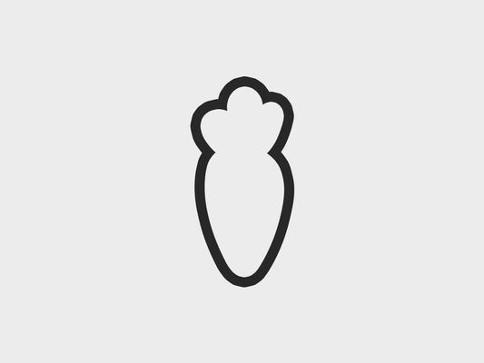 Carrot Happy Easter Sheep Cookie Cutter STL Files