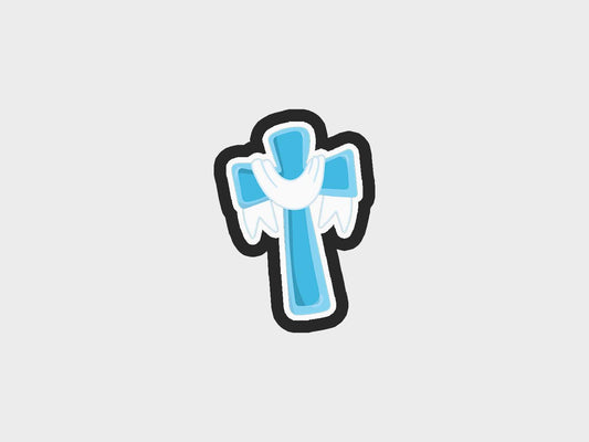 Cross Drape First Communion Cookie Cutter STL Files