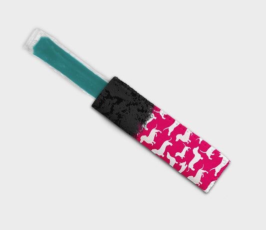 Dachshund Solid Black Pink Ice Pop Digital Sublimation Design