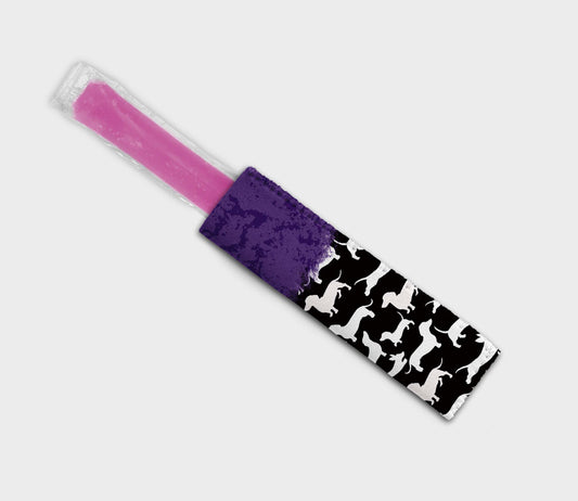 Dachshund Solid Purple Black Ice Pop Digital Sublimation Design