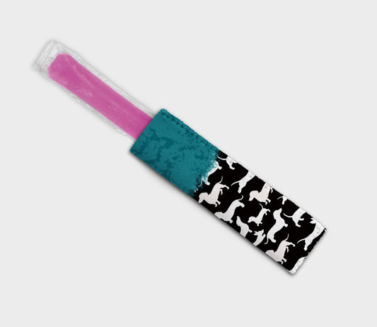Dachshund Solid Teal Black Ice Pop Digital Sublimation Design