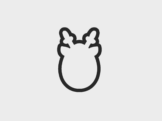 Deer Easter Egg Critters Cookie Cutter STL Files