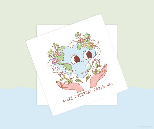 Make Everyday Earth Day Earth Day Vibes Sublimation Transfer Print