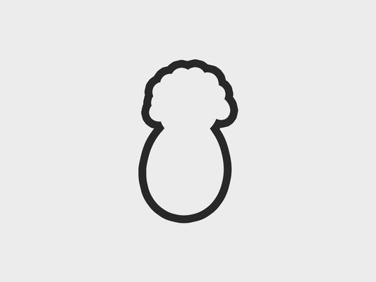 Egg Top Sheep Happy Easter Sheep Cookie Cutter STL Files