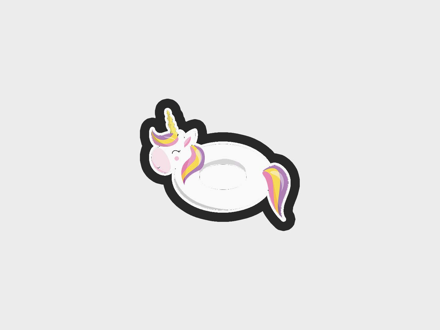 Float Unicorn Pool Party Cookie Cutter STL Files