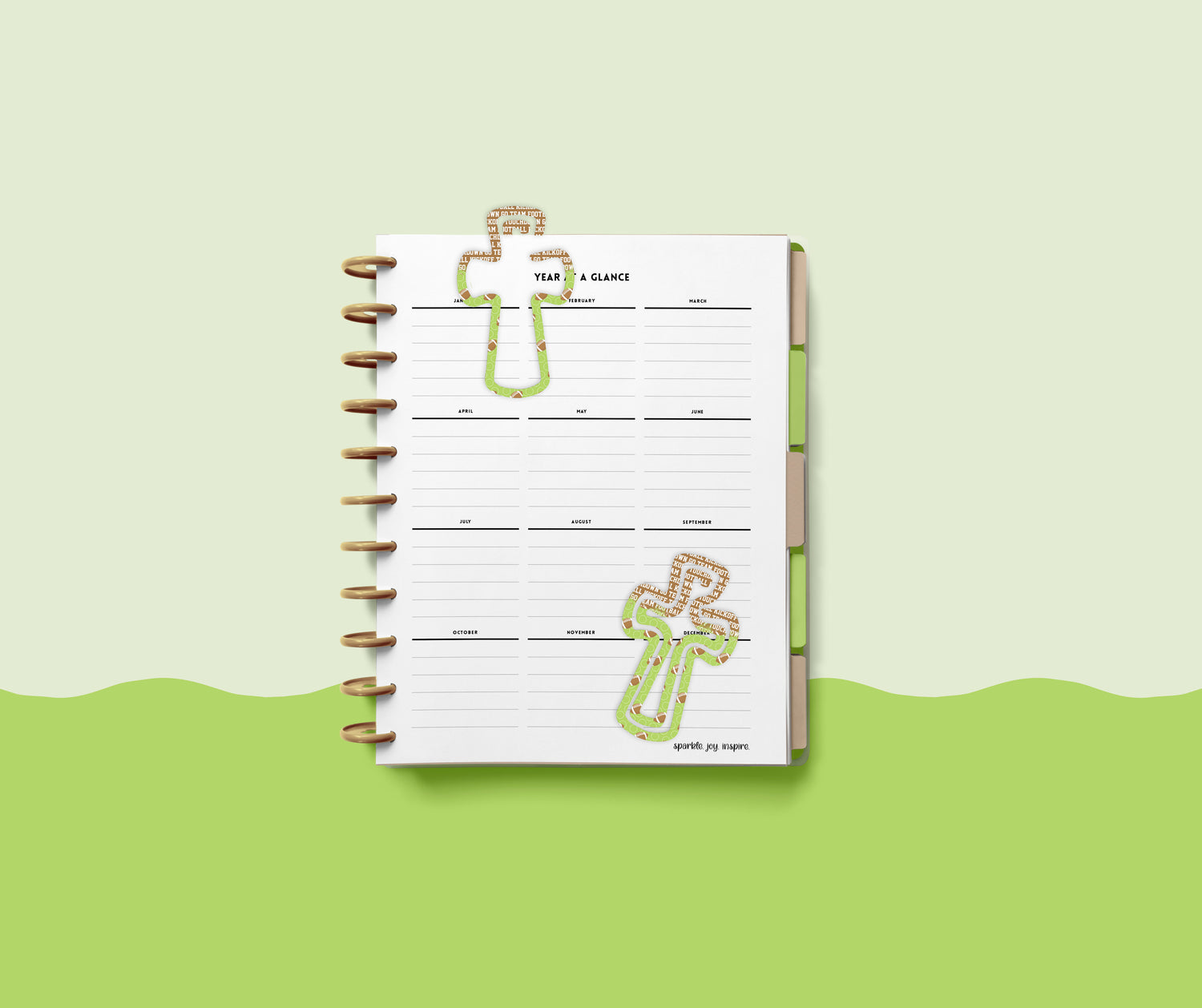 Football Fun 0806 Acrylic Cross Bookmark Sublimation Transfer Print