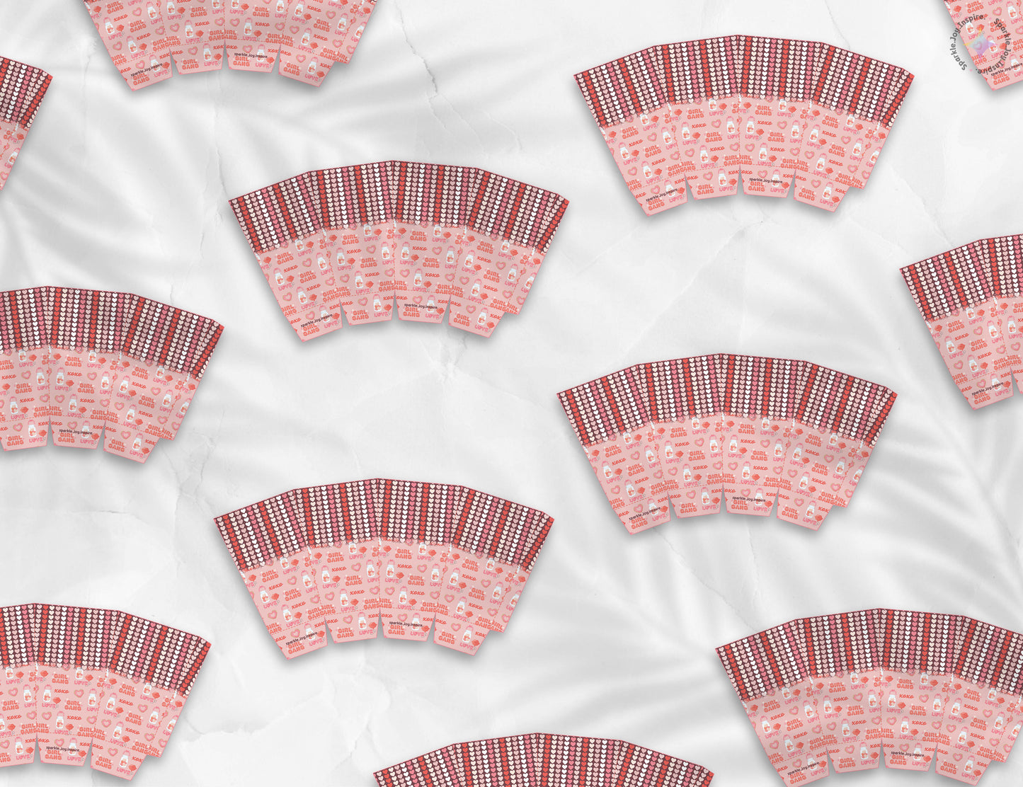 Galentine's Day Girl Gang Popcorn Box Paper Craft Printable Paper Crafts