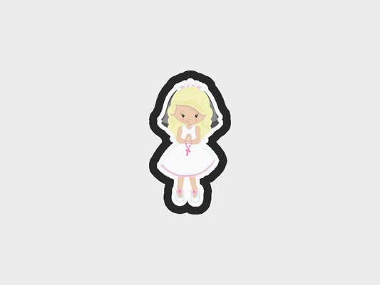 Girl First Communion Cookie Cutter STL Files