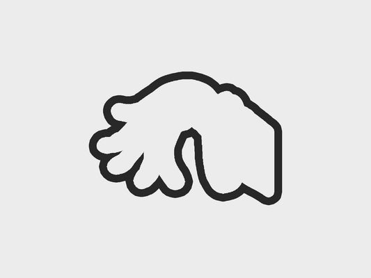 Fingers Holding Inspired Grinchymas Cookie Cutter STL Files