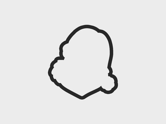 Rounded Hat Grin Inspired Grinchymas Cookie Cutter STL Files