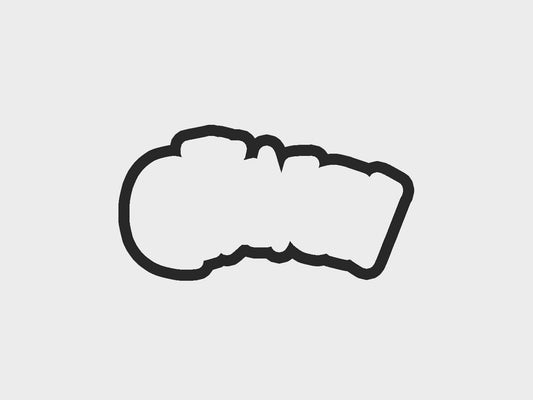 Typography Inspired Grinchymas Cookie Cutter STL Files