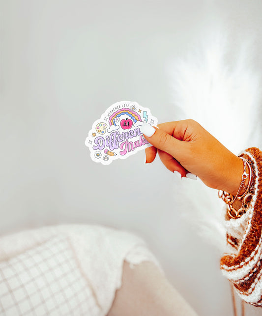 Difference Maker Groovy Teacher Sticker